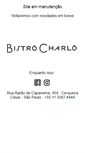 Mobile Screenshot of bistrocharlo.com.br